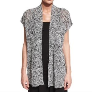 Eileen Fisher linen cotton Melange cardigan XL